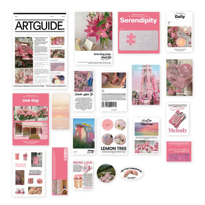 40 pcs Adhesive Sticker Pack landscape Stickers aesthetic Diary Album DIY Decorative Adhesive art marker Scrapbooking supplies