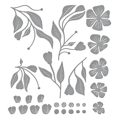 Fresh Picked Anemones Etched 2025 NEW Cutting Dies Scrapbook Diary Decoration Stencil Embossing Template DIY Greeting Card
