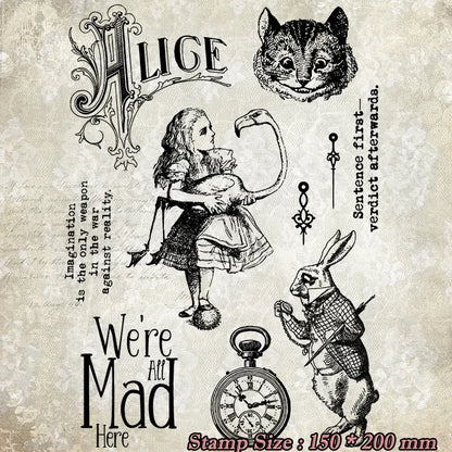 JIANWU Vintage Character English Text Material Collage Transparent Silicone Stamp Creative Journal Student Supplies Stationery