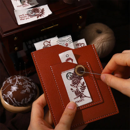10pcs Botany Imprint Series Plant Theme Fabric Material Handmade Booklet DIY Decoration Collage material Scrapbook supplies
