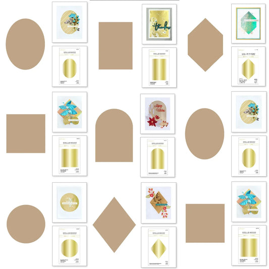 Round Square Oval 2025 New Hot Foil For Diy Scrapbooking Crafts Maker Photo Album Template Handmade Decoration