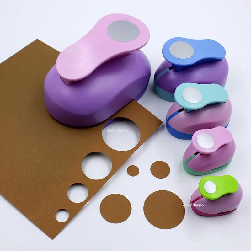 Circle Hole Puncher 9/16/25mm Diy Paper Cut Scrapbooking Labor Saving for Kid Hole Punch DIY Handmade Punches Maker