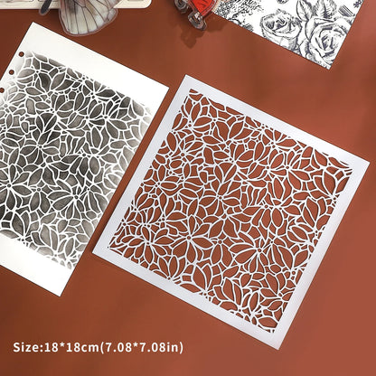 JIANWU Vintage Planetary Chart Symbol Border Flower Landscape Material Collage stamp Shading Board Creative Journal Stationery