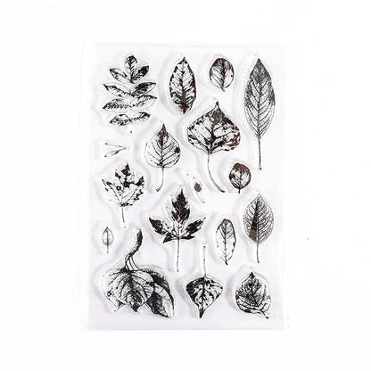 JIANWU Minimalist Black White Transparent Stamp Creative Retro Scrapbooking Journal Decoration Silicone Seal Stationery Supplies