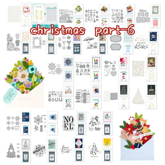 Fine Christmas in Santa Hugs 2025 NEW Cutting Dies Scrapbook Diary Decoration Stencil Embossing Template DIY Greeting Card
