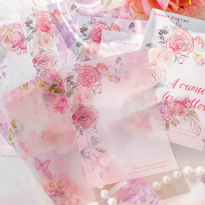 JIANQI 30pcs Decor paper Book Floral Frames can be written Material Collage Junk Journal DIY Scrapbooking supplies