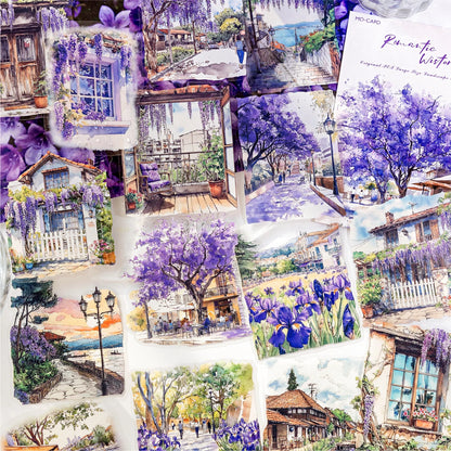 JIANQI 15pcs Urban Landscape PET Stickers Scrapbooking Materials DIY Junk Journal Collage Collage language Decor Stickers