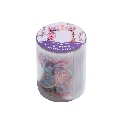 JIANQI 50mm*2m Border inspiration Tape INS Wreath Frame DIY Decoration scrapbooking Handbook Circulation Decal Stationery