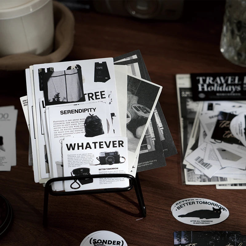 40 pcs Adhesive Sticker Pack landscape Stickers aesthetic Diary Album DIY Decorative Adhesive art marker Scrapbooking supplies