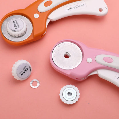 45mm Leather Craft Rotary Cutter Leather Cutting Tool Fabric Circular Blade Knife DIY Patchwork Sewing Quilting