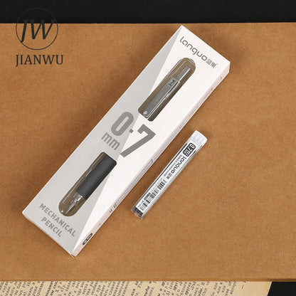 JIANWU Low Center of Gravity Metal Drawing Mechanical Pencil Material Collage Pencil CreativeJournal Student Supplies Stationery