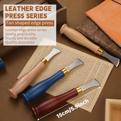 Zxiixz 1Pcs Leather Edge Crimper Shallow Slot Edge Linear Edge Device Edge Creaser Stainless Steel Leather Crimoping Tool
