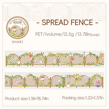 JIANQI 30mm*2m Scrapbook Decoration Adhesive Tape INS PET Tapes Masking Tapes stickers Aesthetic Stationery Supplies