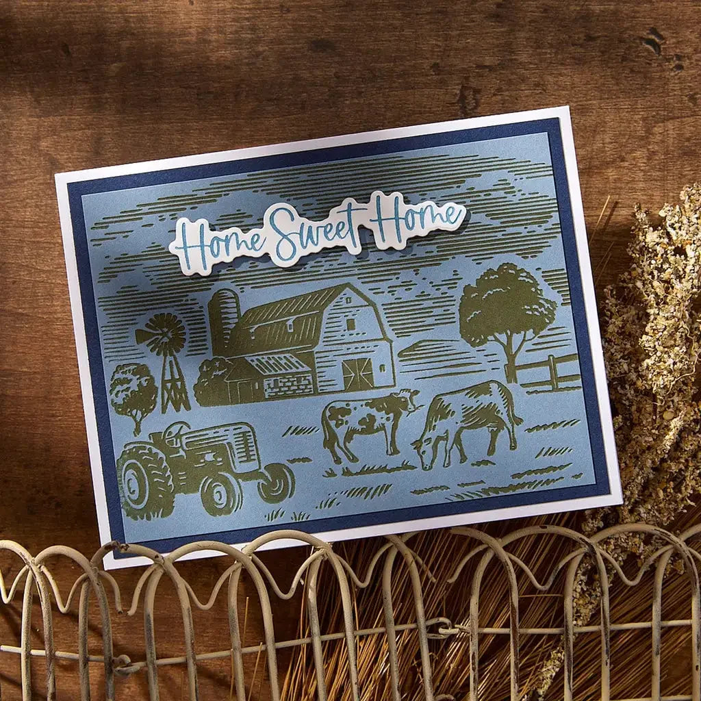 Farm Sweet Farm Registration Betterpress 2025 New Metal Cutting Dies For Diy Scrapbooking Crafts Maker Photo Album Template