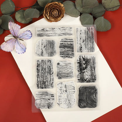JIANWU Vintage Mushroom Digital Watermark Landscape Material Collage Transparent Silicone Stamp Creative DIY Journal Stationery