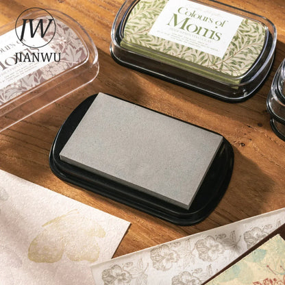 JIANWU Colours of Morris Series Silicone Stamp Material Concave Color Ink Pad Creative DIY Journal Student Supplies Stationery