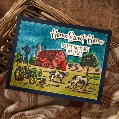 Farm Sweet Farm Registration Betterpress 2025 New Metal Cutting Dies For Diy Scrapbooking Crafts Maker Photo Album Template