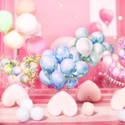 10pcs Balloon ribbon party Scrapbooking Stickers wishing balloon Junk Journal Gold Planner Stationery Sticker Planner Decorative