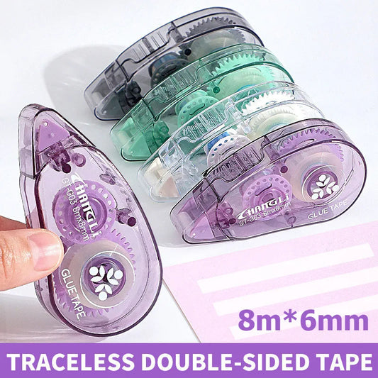 8m*6mm Double Sided Adhesive Dots Glue Tape DIY Scrapbooking Collage Photo Album School Stationery Supplies Roller Tape