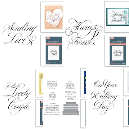 Sending Love Always & Forever 2025 New Hot Foil For Diy Scrapbooking Crafts Maker Photo Album Template Handmade Decoration
