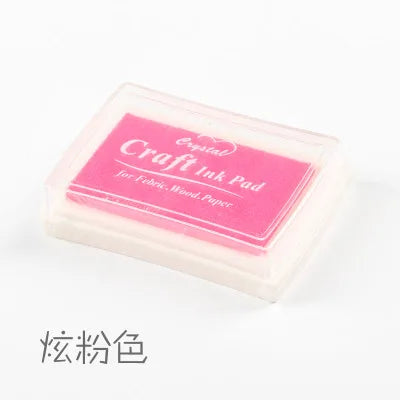 1pc 15 Colors Big Ink Pad Oil Planner Scrapbooking Silicone Stamp DIY Diary Greeting Card Wood Paper Craft Gift