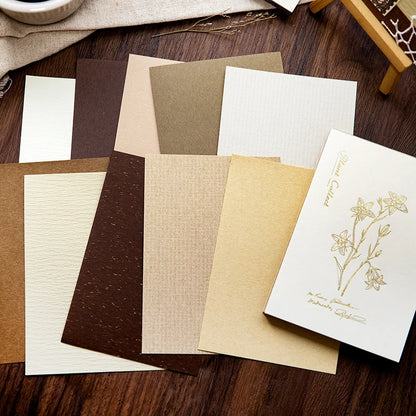 JIANQI 50 pcs Multi material paper Creativity Background paper Diy Diary Album Scrapbooking junk journal supplies