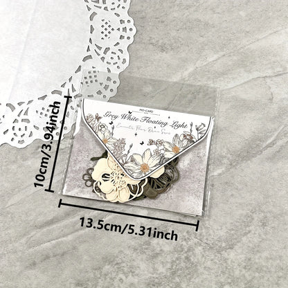 10 pcs Hollow out Butterfly Lace Flower Retro Hand Account DIY Material Decorative Diary Junk Journal Supplies Scrapbooking