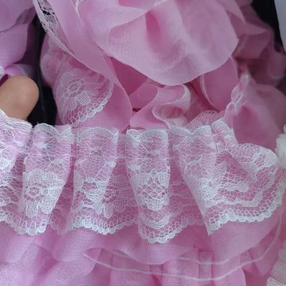 2 Yards Embroidery Ruffle Mesh Lace Fabrics For Clothing Home Wedding Accessory Bouquet Decor Handmade Sewing Trim DIY Crafts
