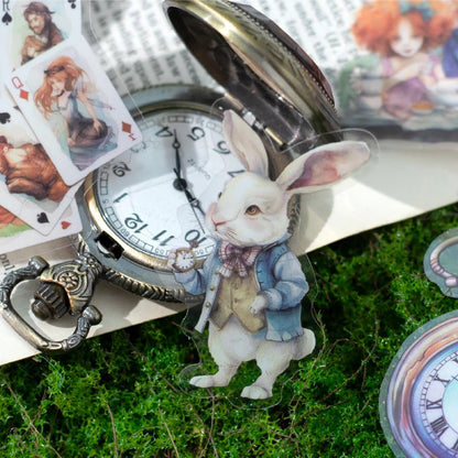 JIANQI 30 pcs Fairy Tale Fantasy PET Stickers aesthetic Stick Labels Decor Scrapbooking material hand made junk journal supplies