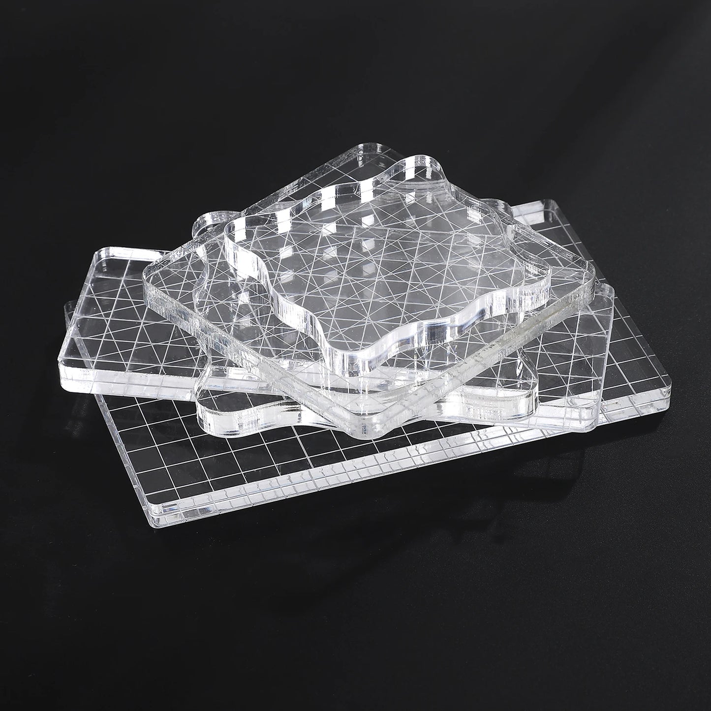 1pc Crystal acrylic stamp Transparent seal  creat Friend gift accessories  High quality plexiglass school Supplies  DIY