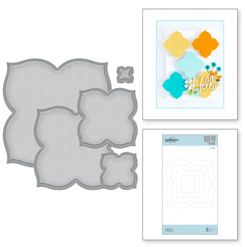 Geometric Graph Set 2025 New Metal Cutting Dies For Diy Scrapbooking Crafts Maker Photo Album Template Handmade Decoration