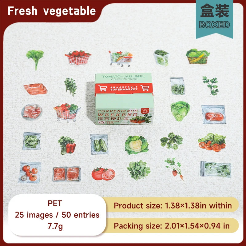 JIANQI 50 pcs Kawaii Cartoon small Stickers Cute Mini Decorative Scrapbooking accessories Adhesive Diy junk journal supplies