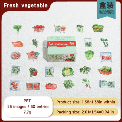 JIANQI 50 pcs Kawaii Cartoon small Stickers Cute Mini Decorative Scrapbooking accessories Adhesive Diy junk journal supplies