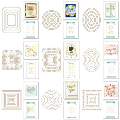 Circle Square 2025 New Metal Cutting Dies For Diy Scrapbooking Crafts Maker Photo Album Template Handmade Decoration