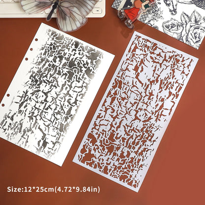 JIANWU Vintage Planetary Chart Symbol Border Flower Landscape Material Collage stamp Shading Board Creative Journal Stationery