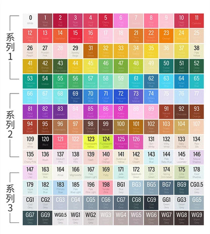 168 colors Marker Rehydration General Marker Rehydration Liquid Alcohol Oily Ink School Supplies Art Supplies Acrylic Paints