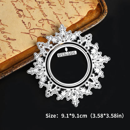 JIANWU Vintage Lace Flower Hollow Border Landscape Material Collage Knife Mold Creative DIY Journal Student Supplies Stationery