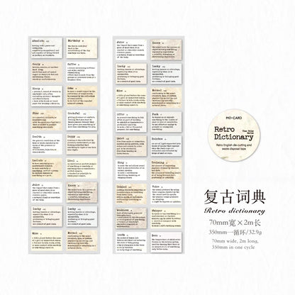 JIANQI 70mm*2m Die cutting Tape Stickers Creativity Scrapbooking Hand Account Adhesive hand made Diy Junk Journal Craft Supplies