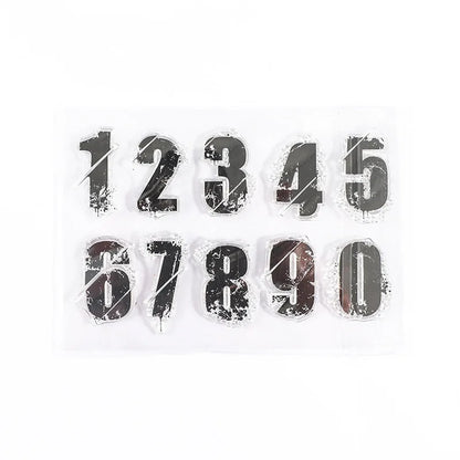 JIANWU Minimalist Black White Transparent Stamp Creative Retro Scrapbooking Journal Decoration Silicone Seal Stationery Supplies
