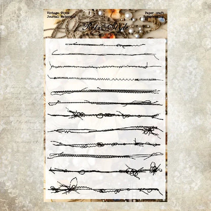 JIANWU Vintage Plant Landscaping Material Collage Transparent Silicone Stamp Creative DIY Journal Student Supplies Stationery