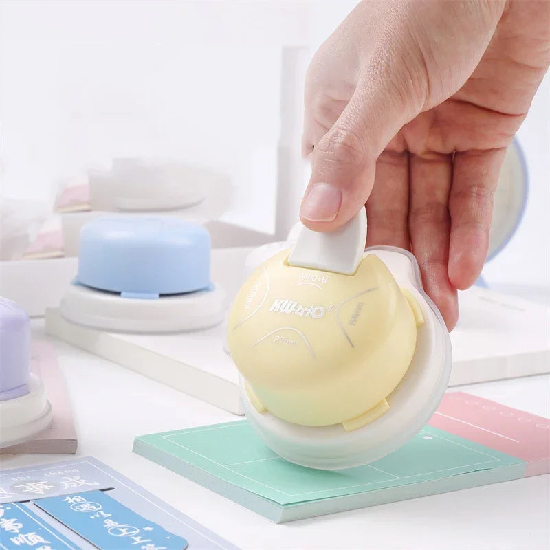 JIANWU Multifunctional Four-in-one Corner Rounder Material Collage Cutting Tool Creative DIY Journal Student Supplies Stationery