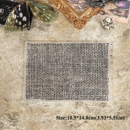 JIANWU Vintage Lace Flower Border Landscape material collage Plastic Embossed Concave Convex Plate Creative  Journal Stationery