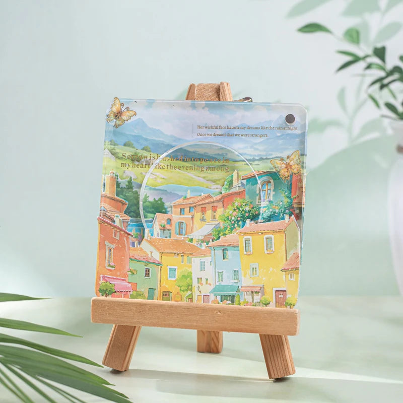 JIANQI 30pcs Beautiful scenery Stickers Long strip landscape Decor handmade Scrapbooking Material Diary Album Craft Supplies