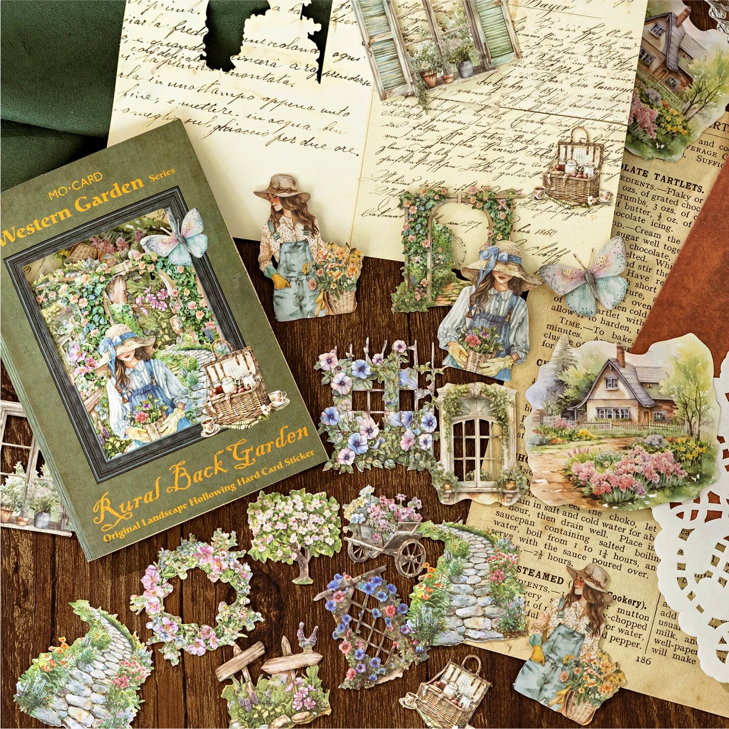 JIANQI 30 Sheets PET Landscape Stickers Four Seasons Scenery Decor handmade Scrapbooking Material Diary Album Craft Supplies