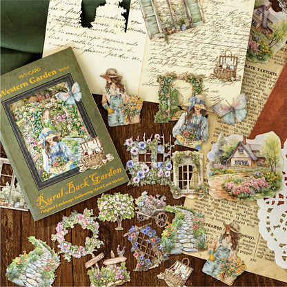 JIANQI 30 Sheets PET Landscape Stickers Four Seasons Scenery Decor handmade Scrapbooking Material Diary Album Craft Supplies