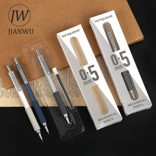 JIANWU Low Center of Gravity Metal Drawing Mechanical Pencil Material Collage Pencil CreativeJournal Student Supplies Stationery