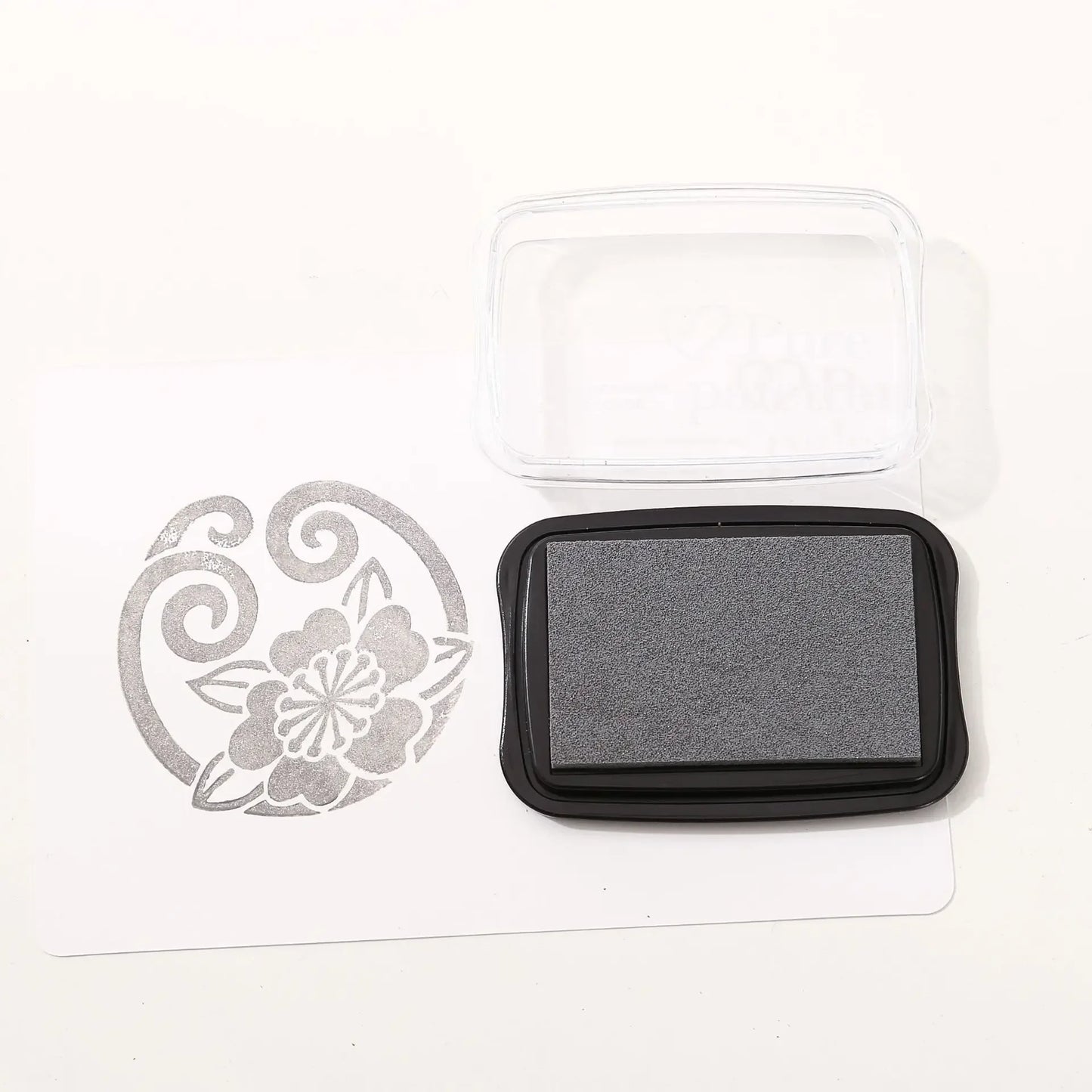 JIANWU 20 Colors Big Ink Pad Oil Planner Silicone Stamp Material Concave Waist Color Ink Pad Creative DIY Journal Stationery