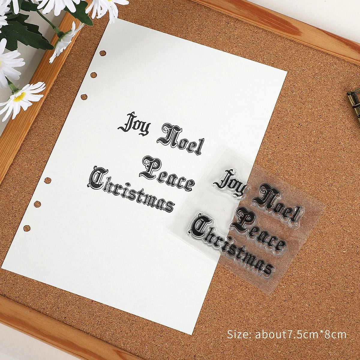 JIANWU Vintage Trees Snowflake Pattern Material Collage Transparent Silicone Stamp Creative DIY Student Supplies Stationery