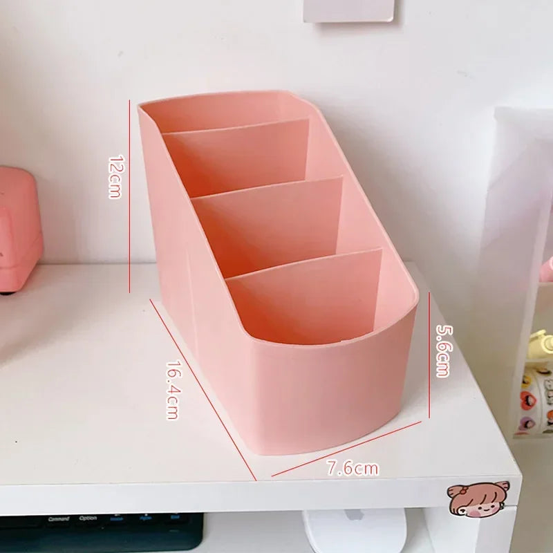 Large Capacity Cute Pen Holder Desk Accessories Pencil Storage Box Desktop Organizer Stand Case School Office Stationery