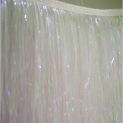1 Yard Multi-color Tassel Decorative Skirt Tassel Fabric Gradient Latin Dance Row Beard Lace 20CM